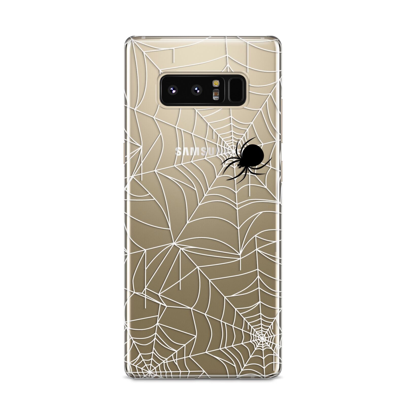 White Cobwebs with Transparent Background Samsung Galaxy S8 Case