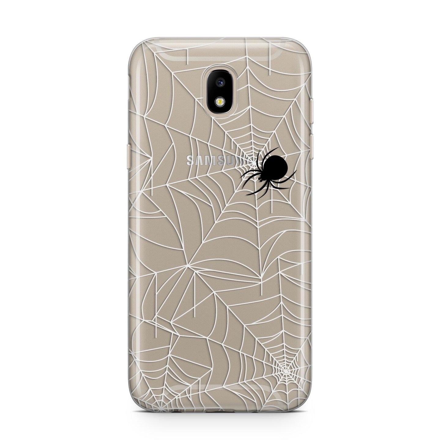 White Cobwebs with Transparent Background Samsung J5 2017 Case