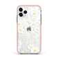 White Daisy Flower Apple iPhone 11 Pro in Silver with Pink Impact Case