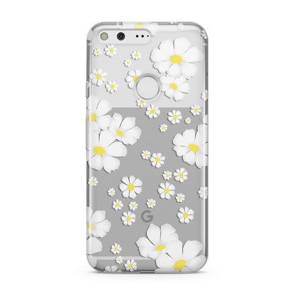 White Daisy Flower Google Pixel Case