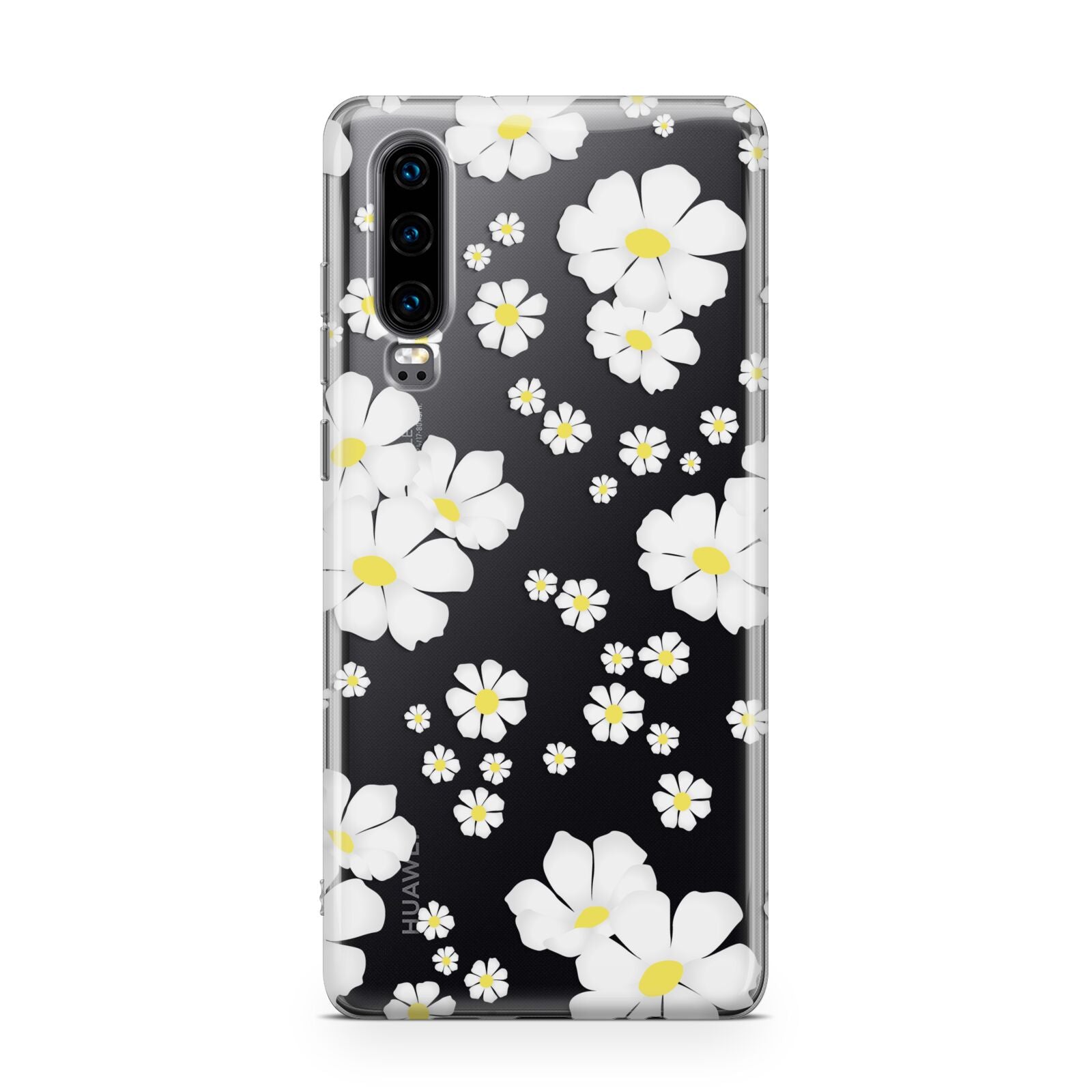 White Daisy Flower Huawei P30 Phone Case