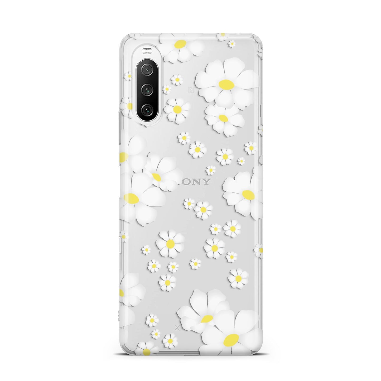 White Daisy Flower Sony Xperia 10 III Case