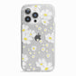 White Daisy Flower iPhone 13 Pro TPU Impact Case with White Edges