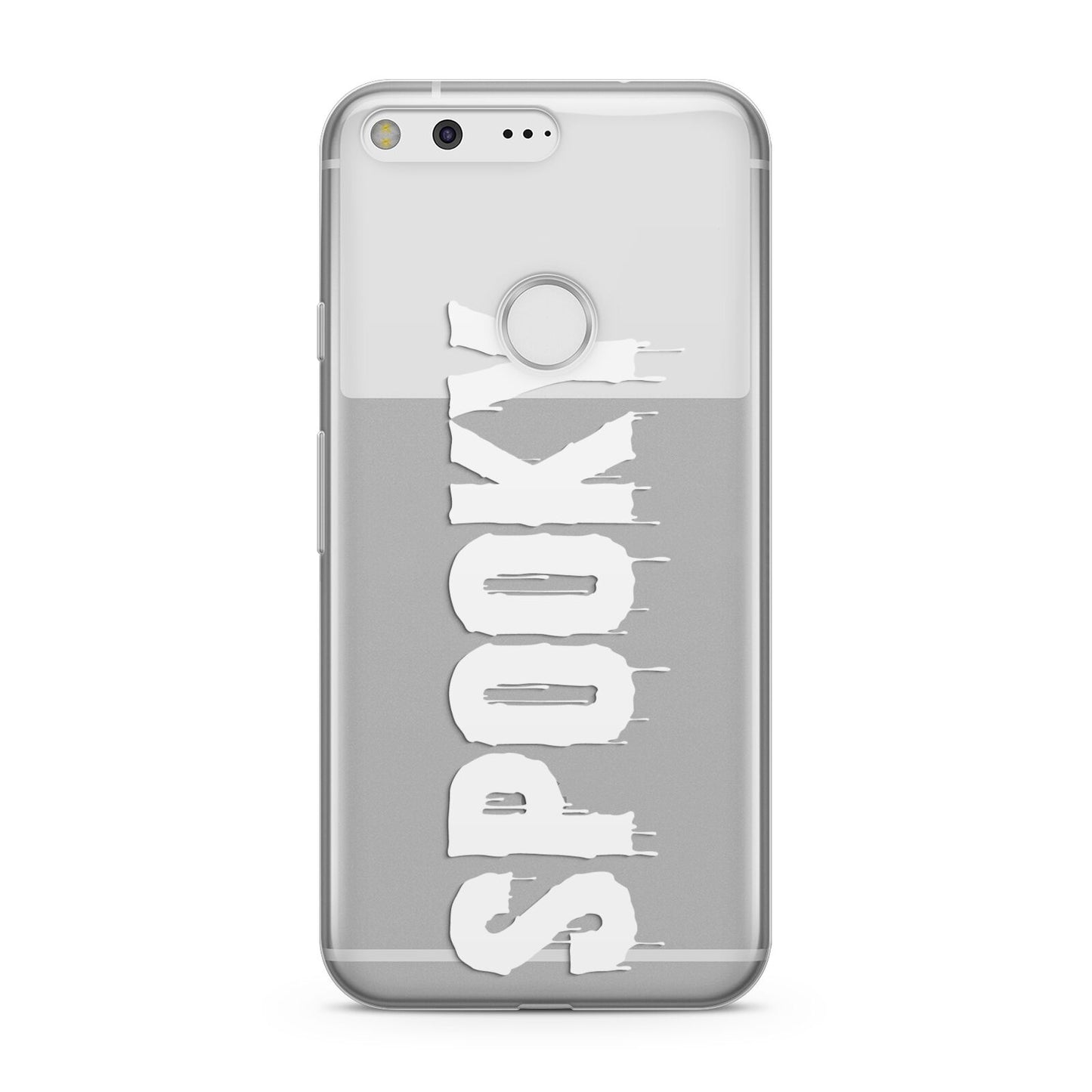 White Dripping Spooky Text Google Pixel Case