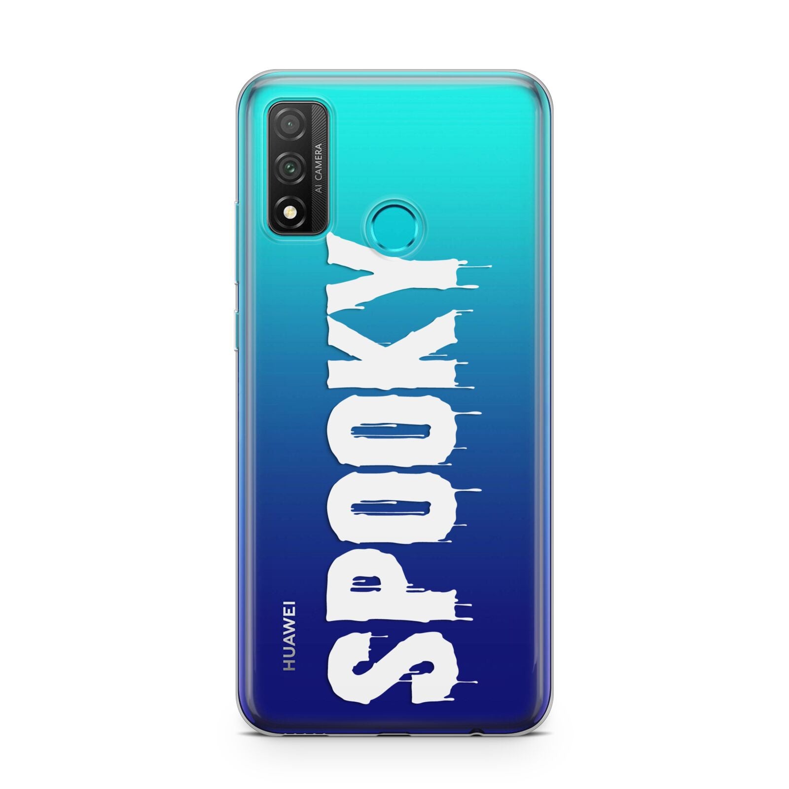 White Dripping Spooky Text Huawei P Smart 2020