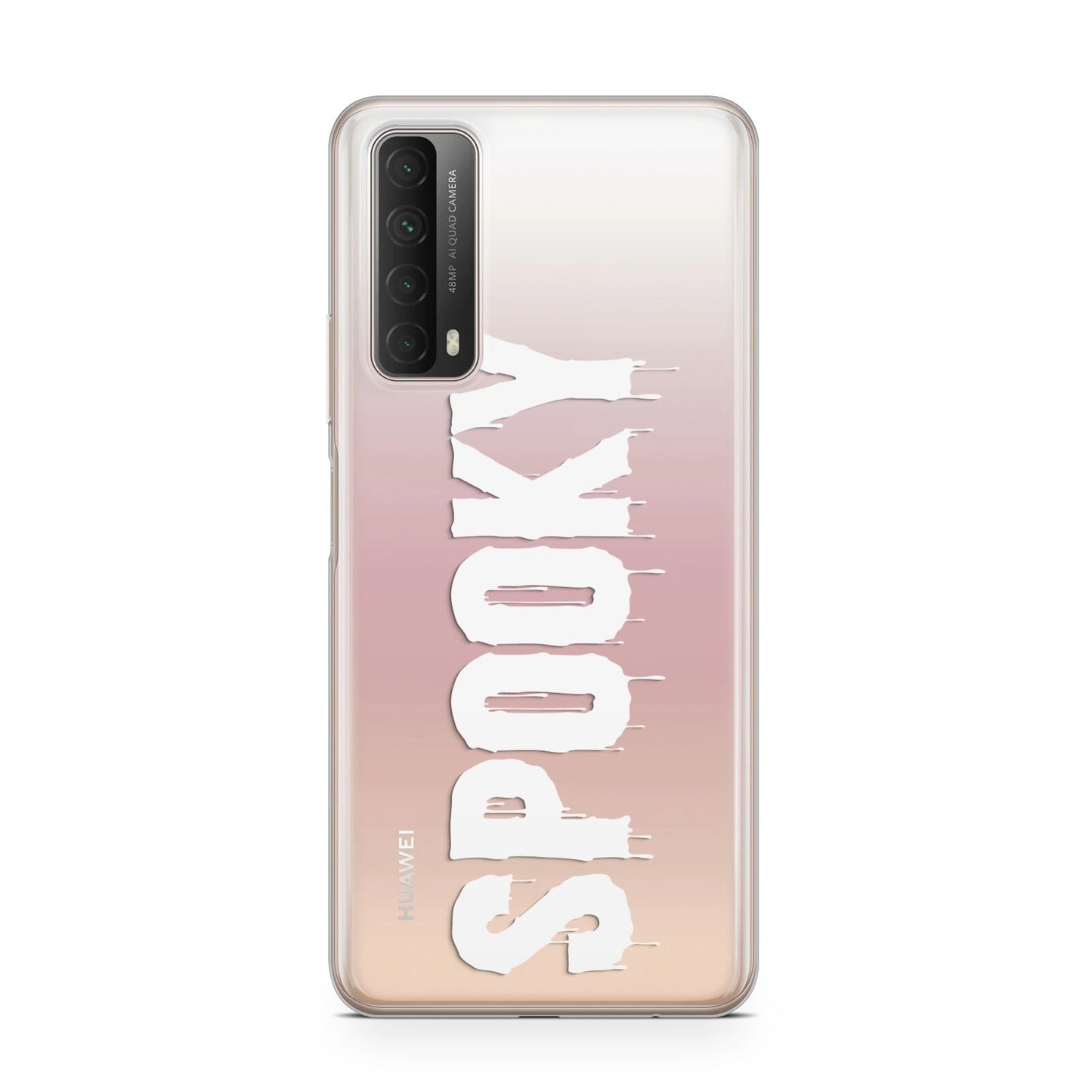 White Dripping Spooky Text Huawei P Smart 2021