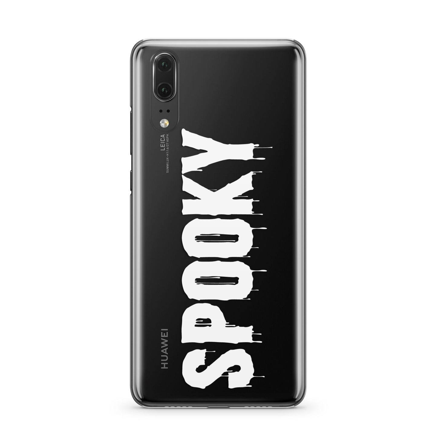 White Dripping Spooky Text Huawei P20 Phone Case