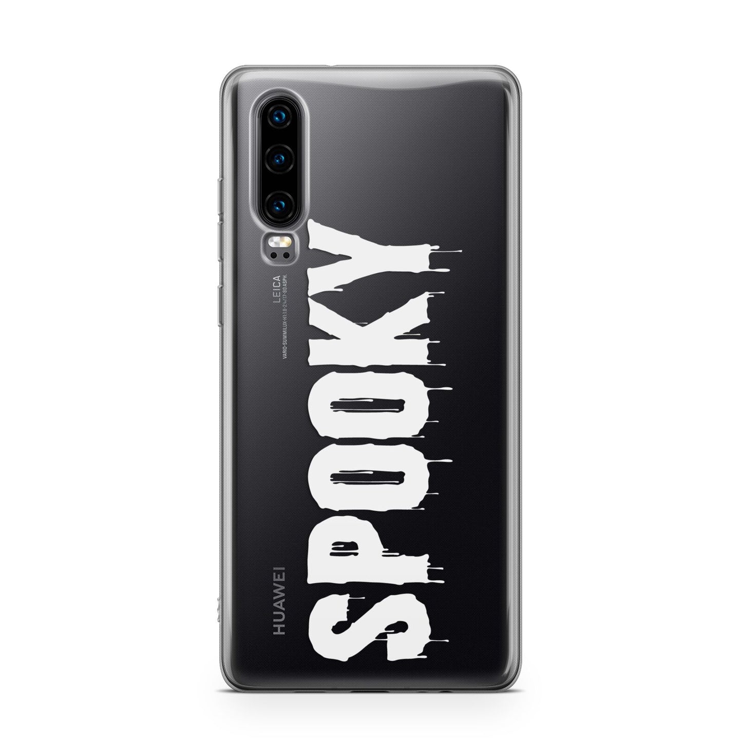 White Dripping Spooky Text Huawei P30 Phone Case