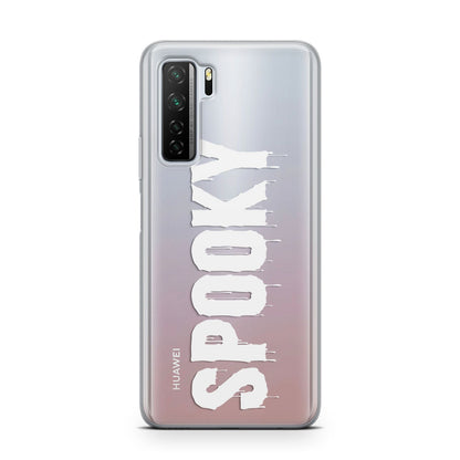 White Dripping Spooky Text Huawei P40 Lite 5G Phone Case