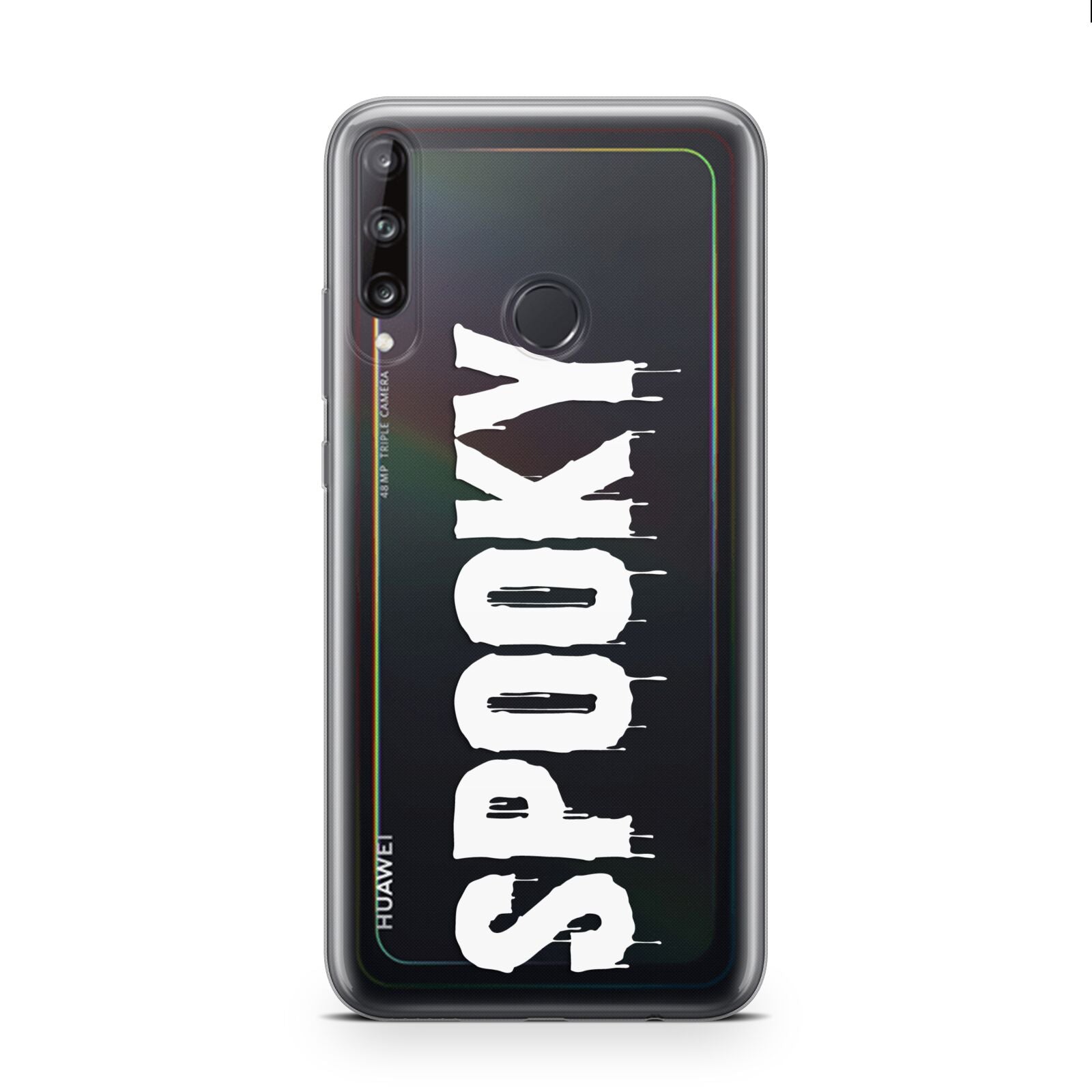 White Dripping Spooky Text Huawei P40 Lite E Phone Case