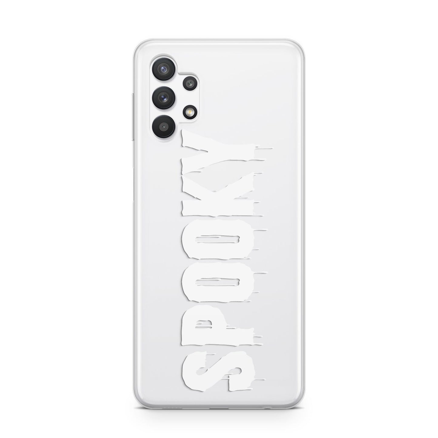 White Dripping Spooky Text Samsung A32 5G Case