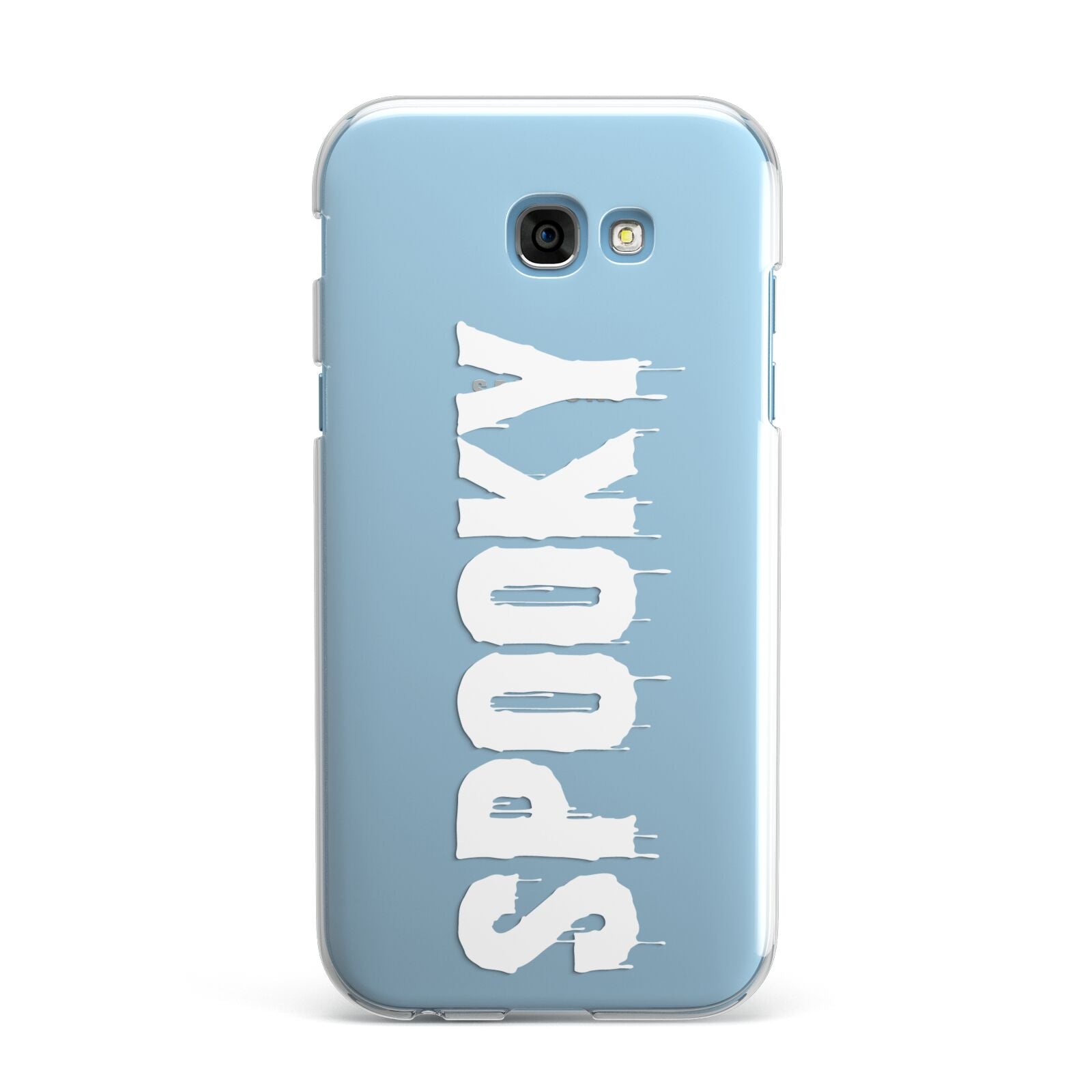 White Dripping Spooky Text Samsung Galaxy A7 2017 Case