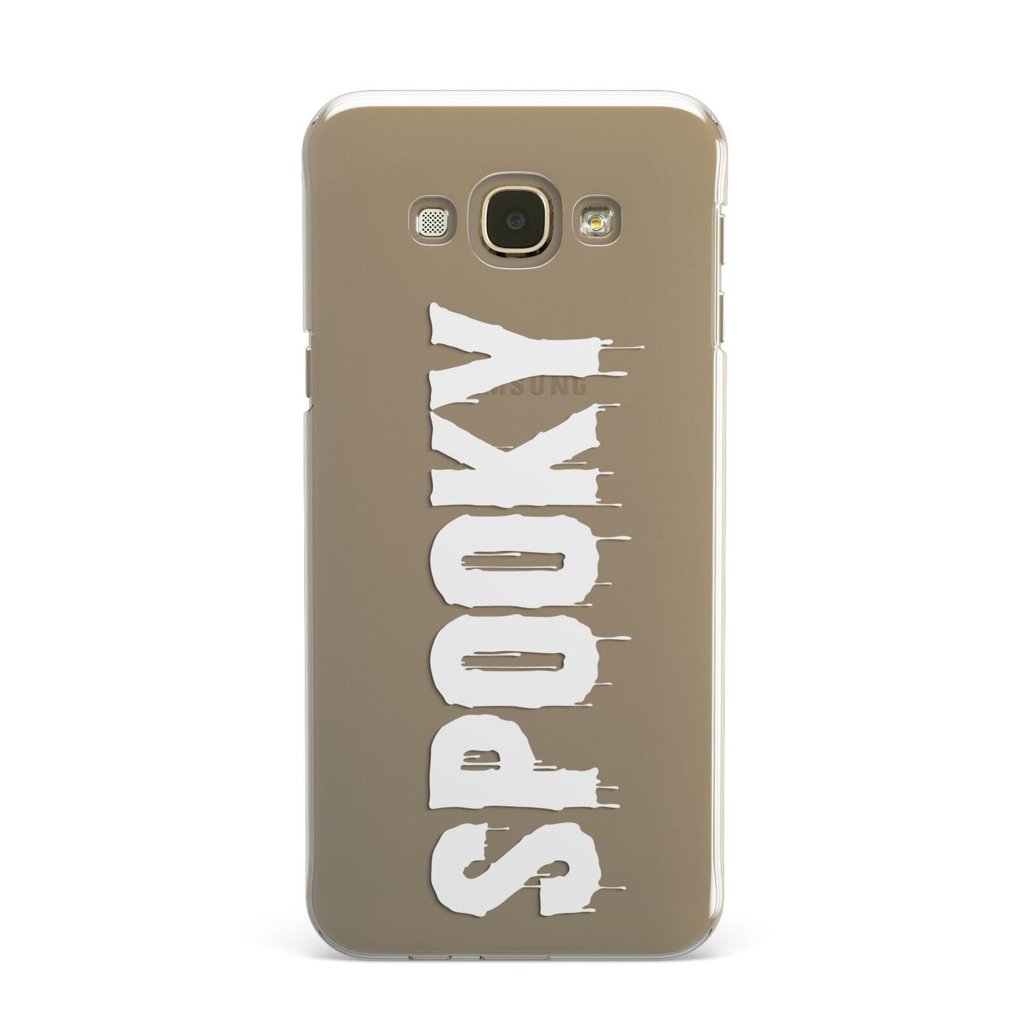 White Dripping Spooky Text Samsung Galaxy A8 Case