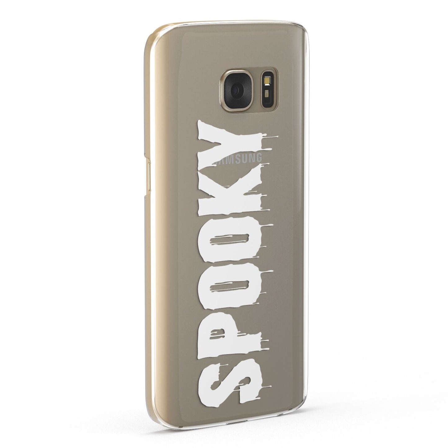 White Dripping Spooky Text Samsung Galaxy Case Fourty Five Degrees