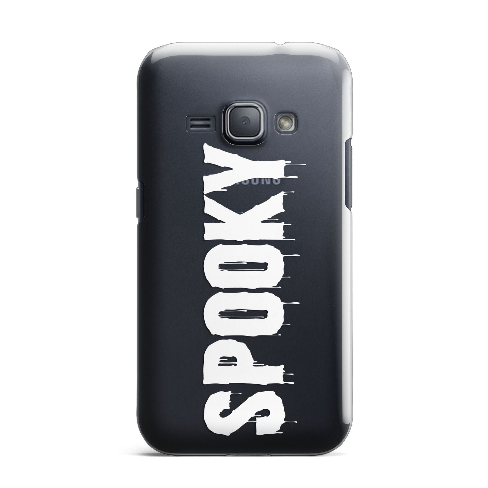 White Dripping Spooky Text Samsung Galaxy J1 2016 Case