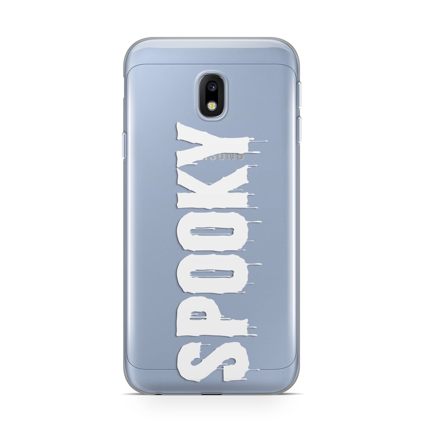 White Dripping Spooky Text Samsung Galaxy J3 2017 Case