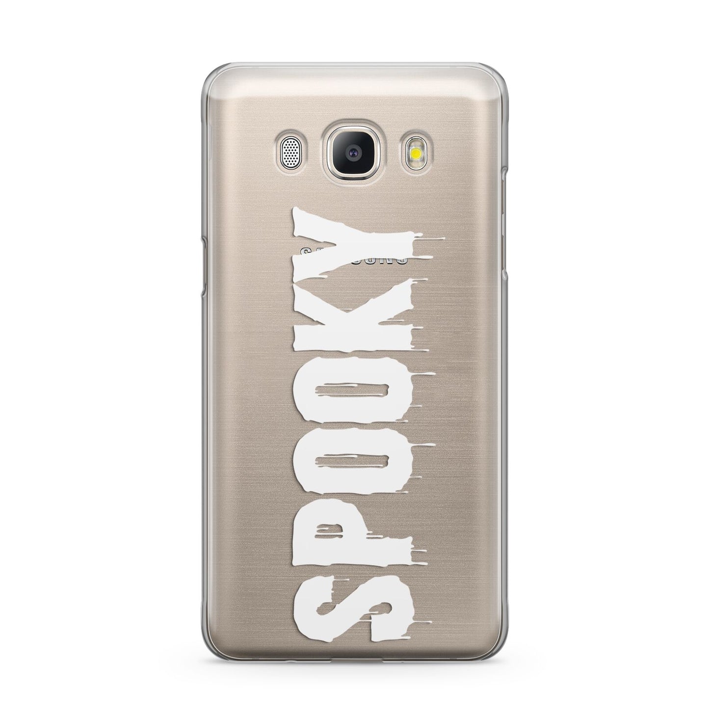 White Dripping Spooky Text Samsung Galaxy J5 2016 Case