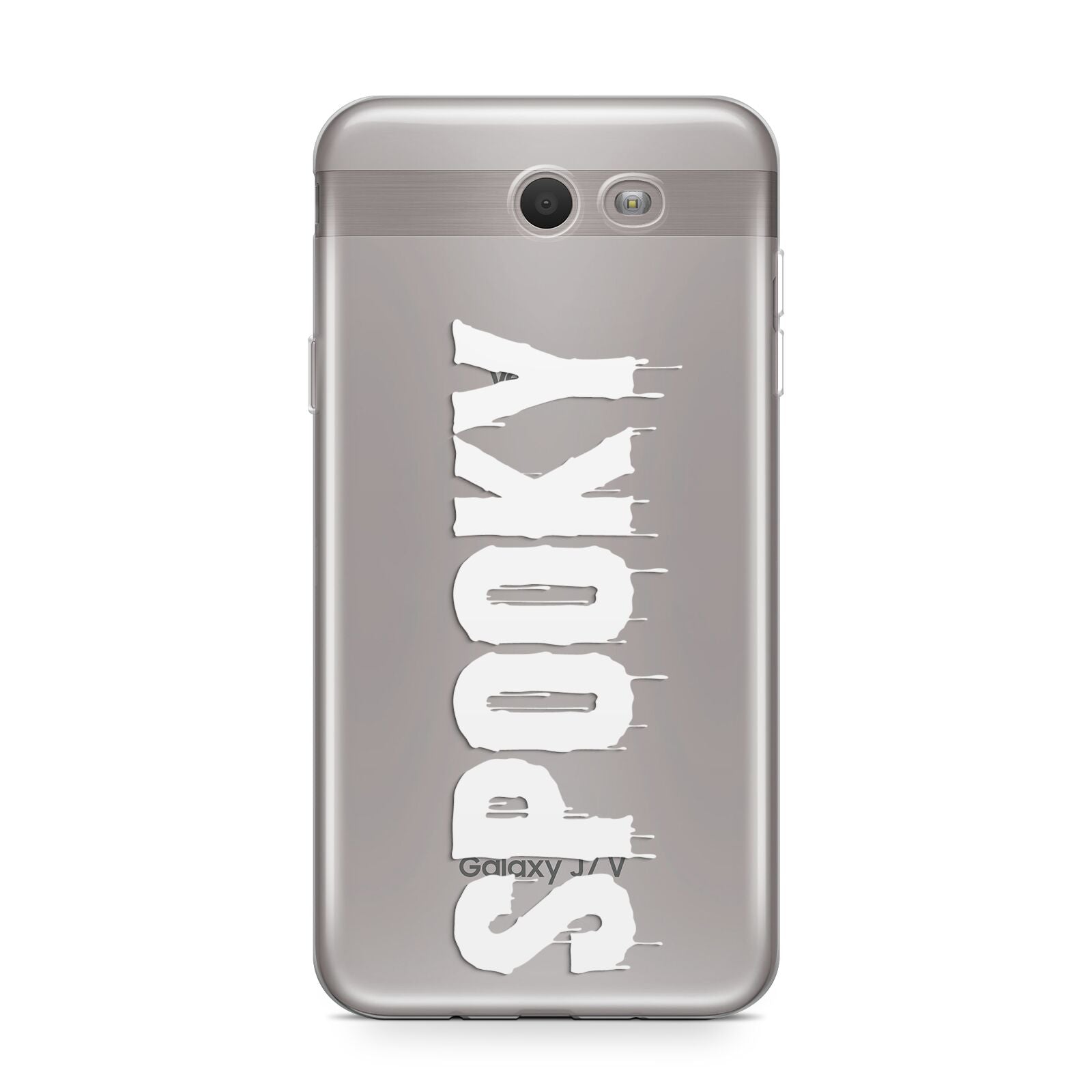 White Dripping Spooky Text Samsung Galaxy J7 2017 Case