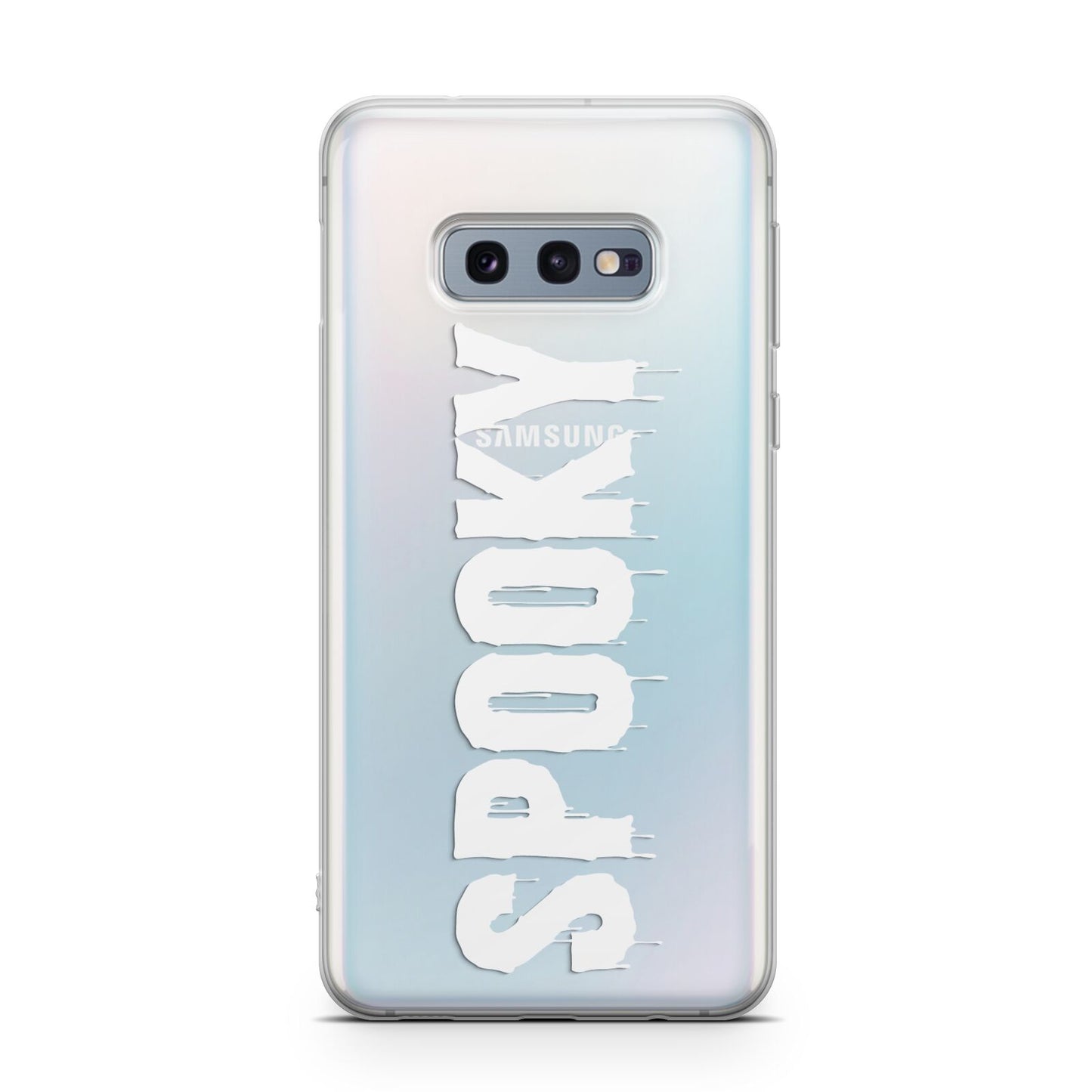 White Dripping Spooky Text Samsung Galaxy S10E Case