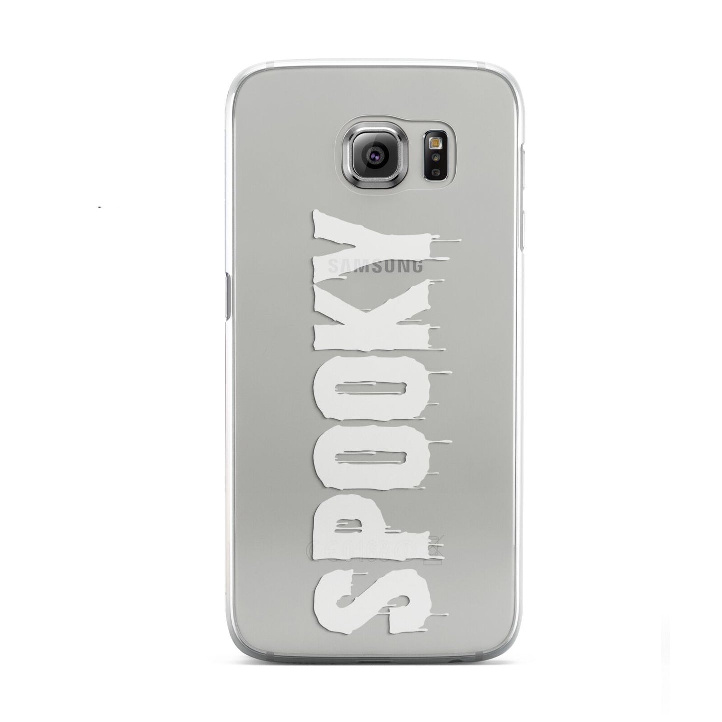 White Dripping Spooky Text Samsung Galaxy S6 Case