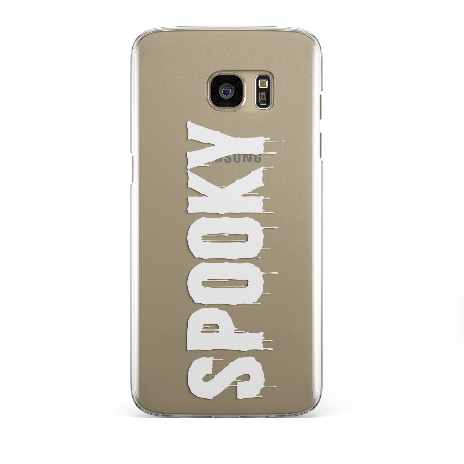 White Dripping Spooky Text Samsung Galaxy S7 Edge Case