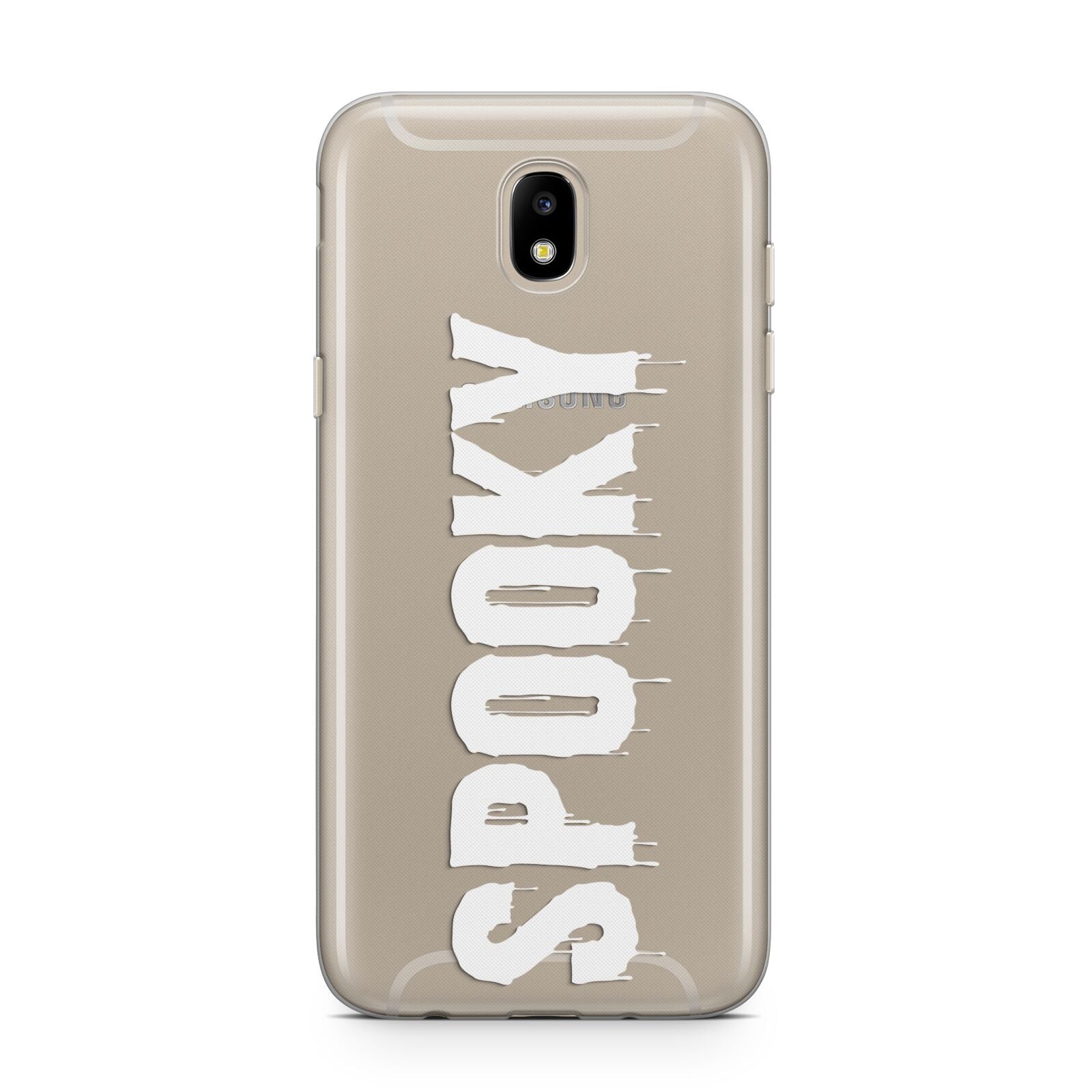 White Dripping Spooky Text Samsung J5 2017 Case