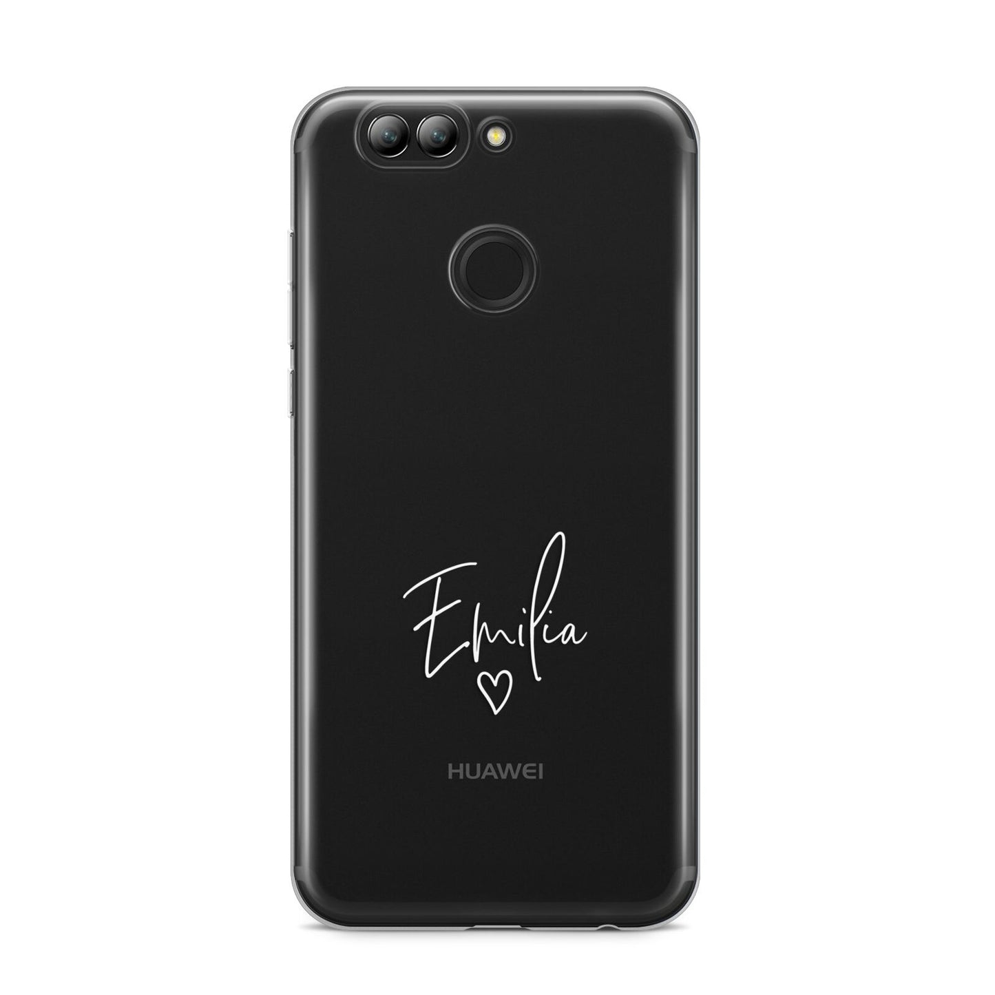 White Handwritten Name Transparent Huawei Nova 2s Phone Case