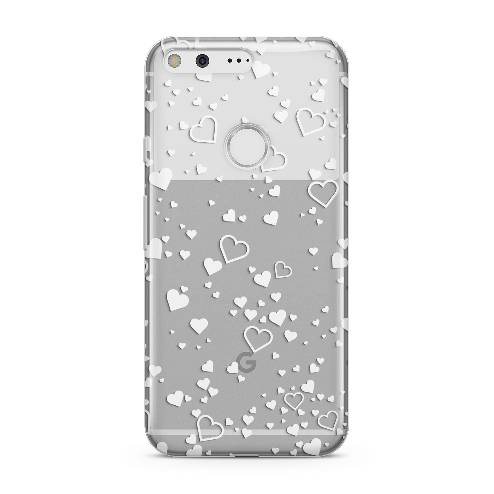 White Heart Google Pixel Case