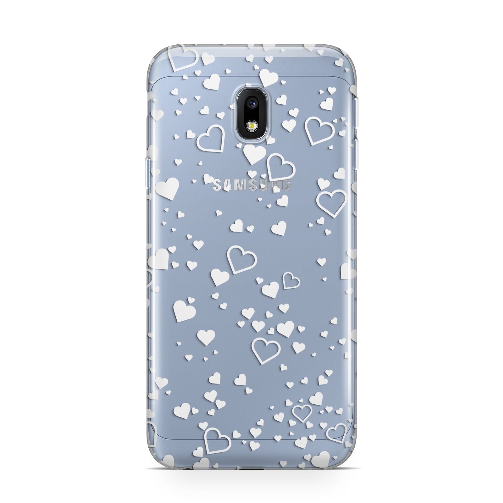 White Heart Samsung Galaxy J3 2017 Case