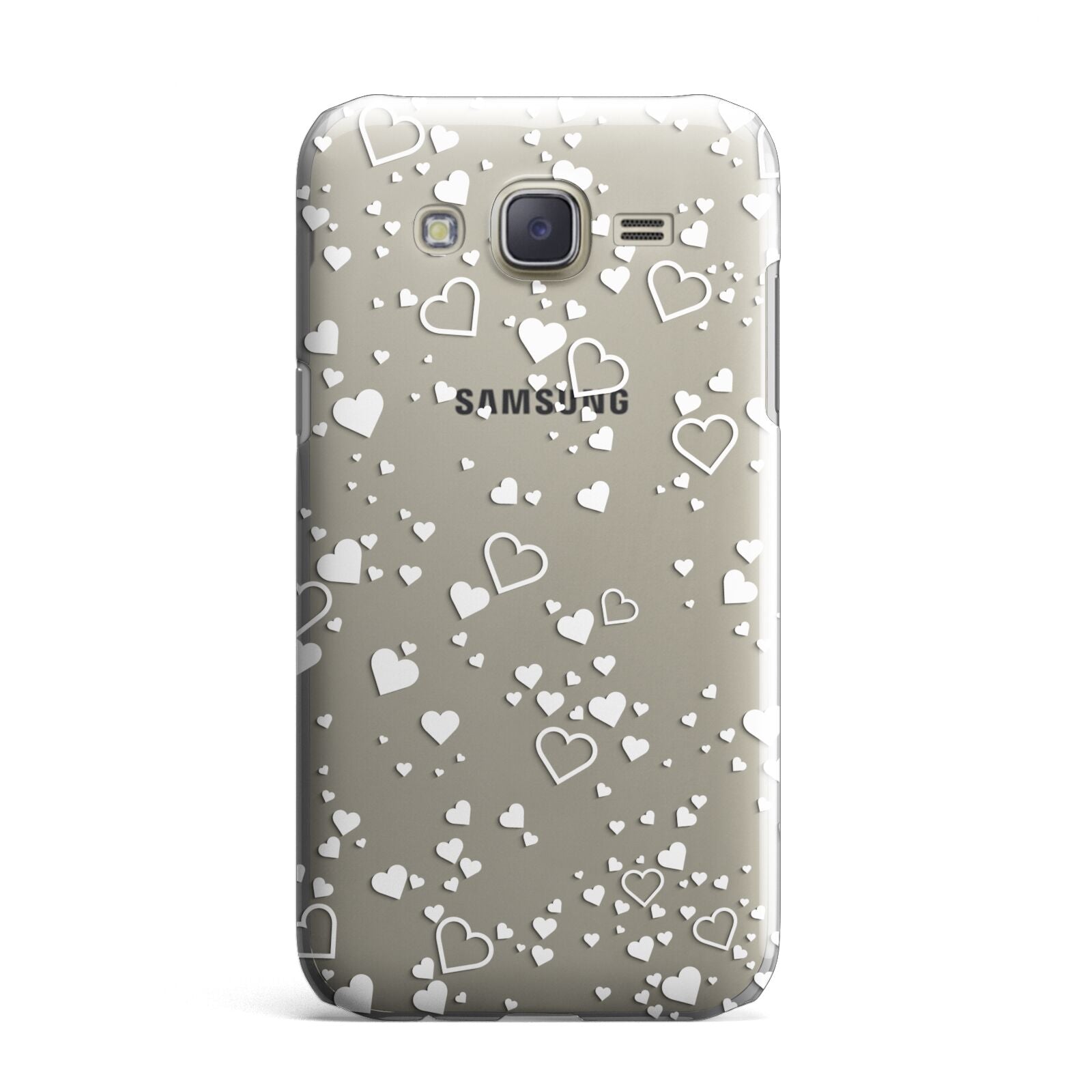 White Heart Samsung Galaxy J7 Case