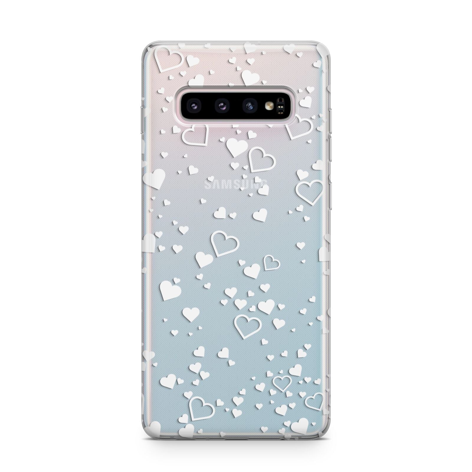 White Heart Samsung Galaxy S10 Plus Case