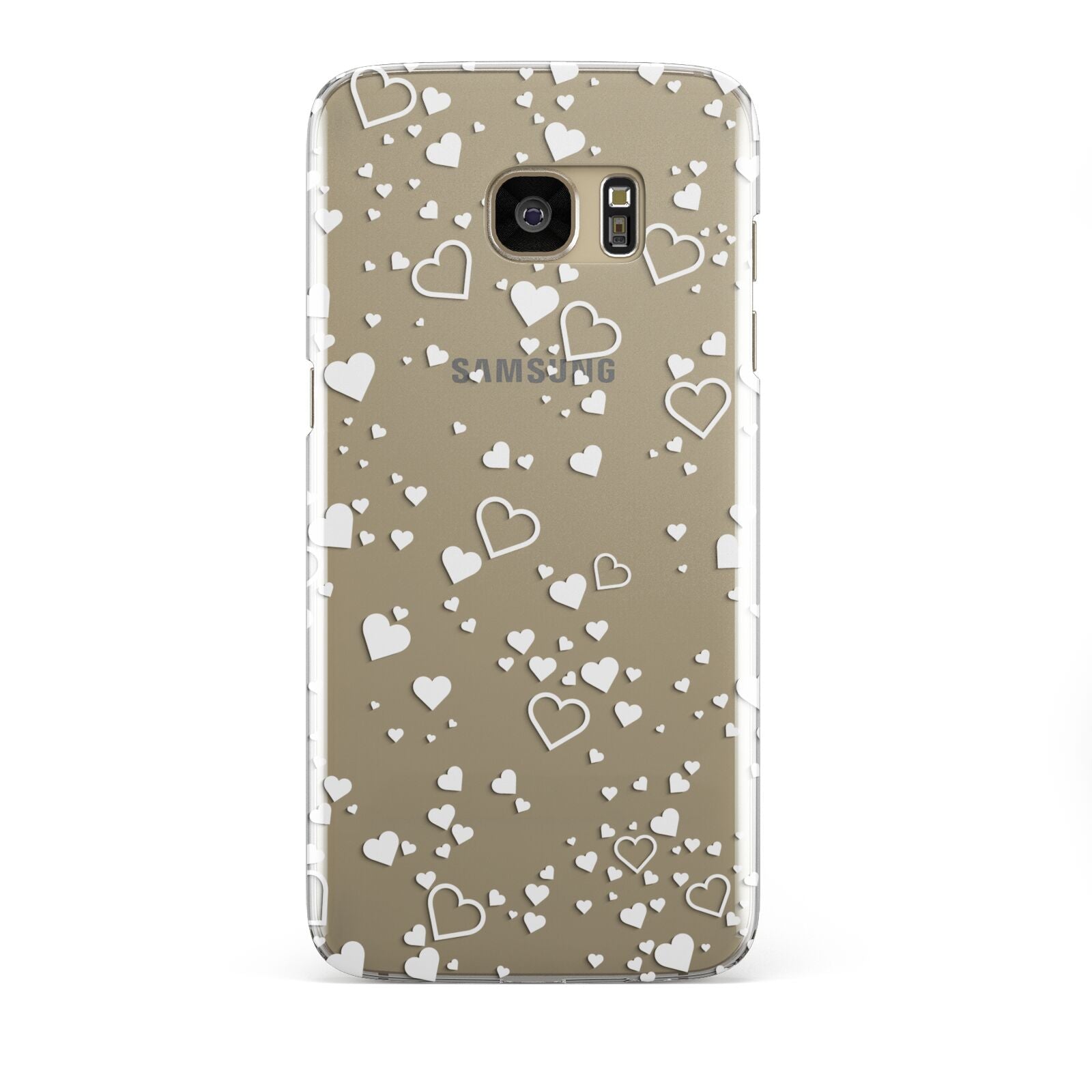 White Heart Samsung Galaxy S7 Edge Case