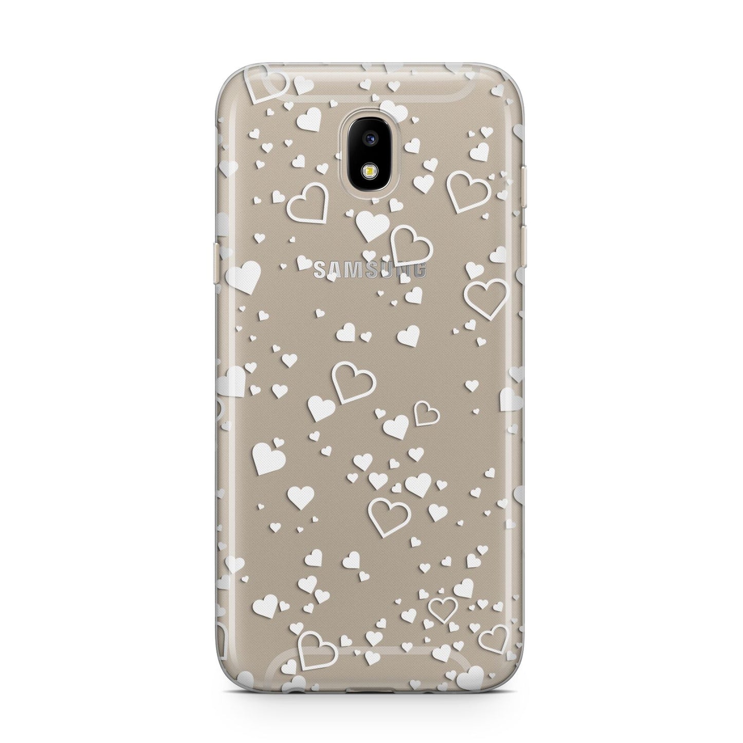 White Heart Samsung J5 2017 Case