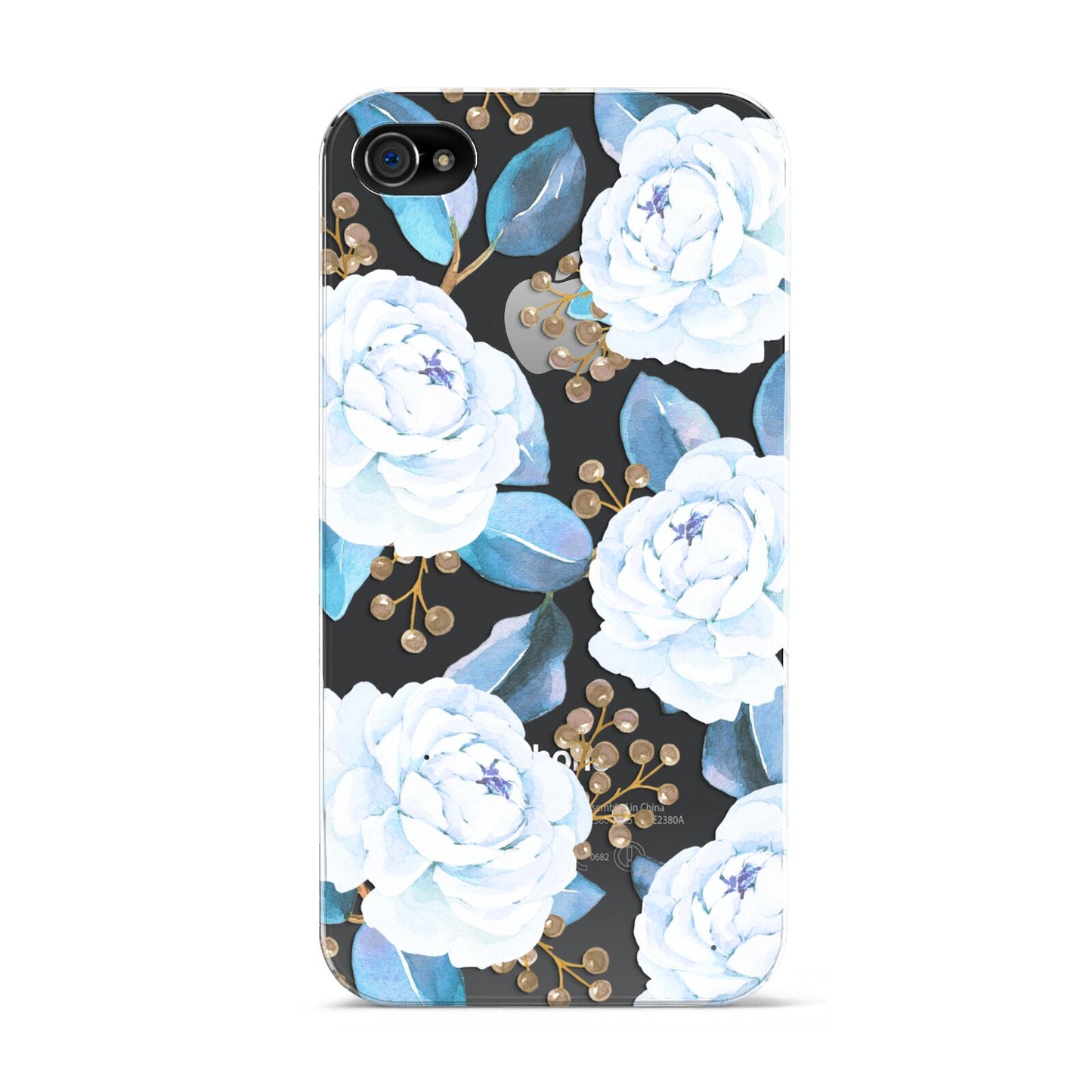 White Peonies Apple iPhone 4s Case