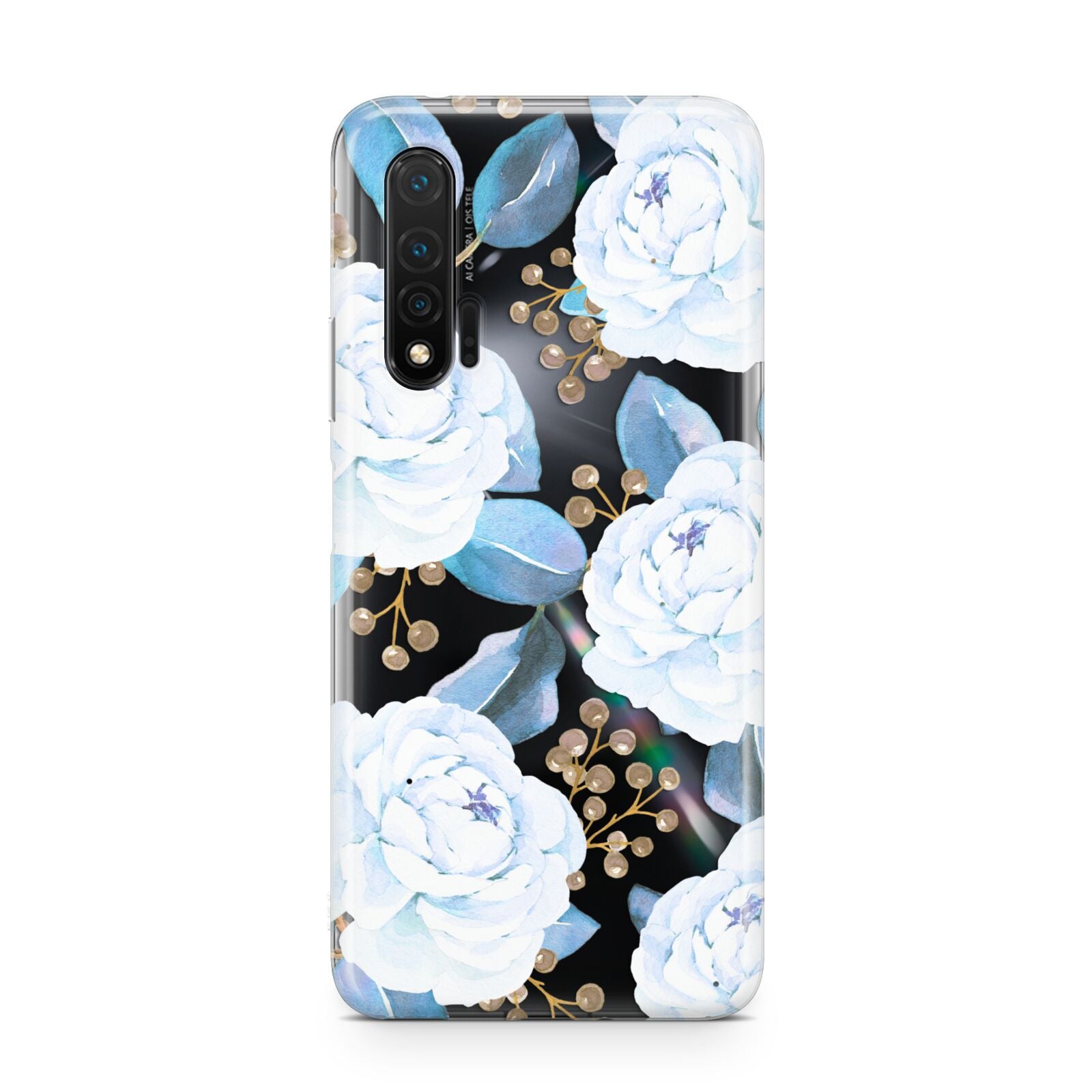 White Peonies Huawei Nova 6 Phone Case