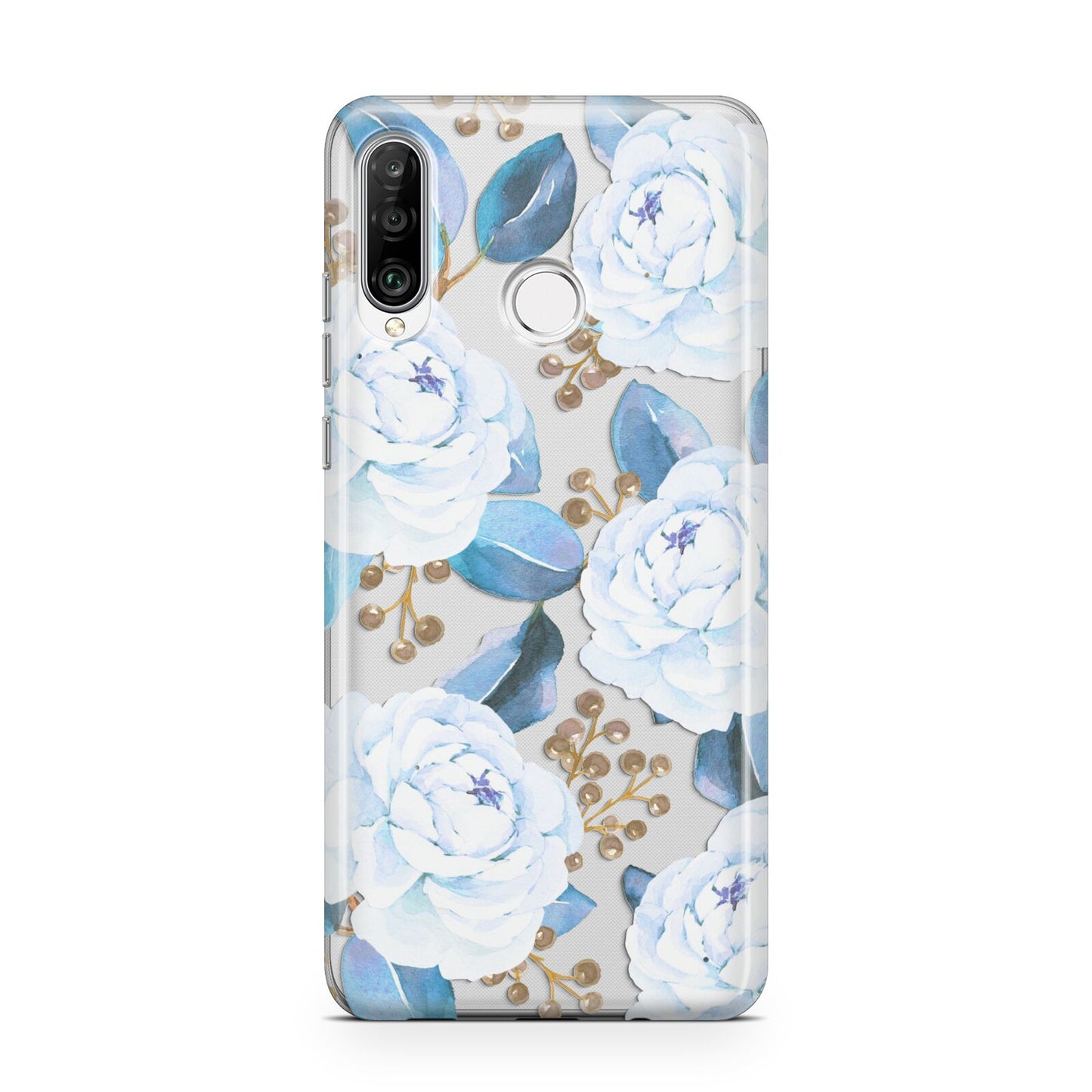 White Peonies Huawei P30 Lite Phone Case