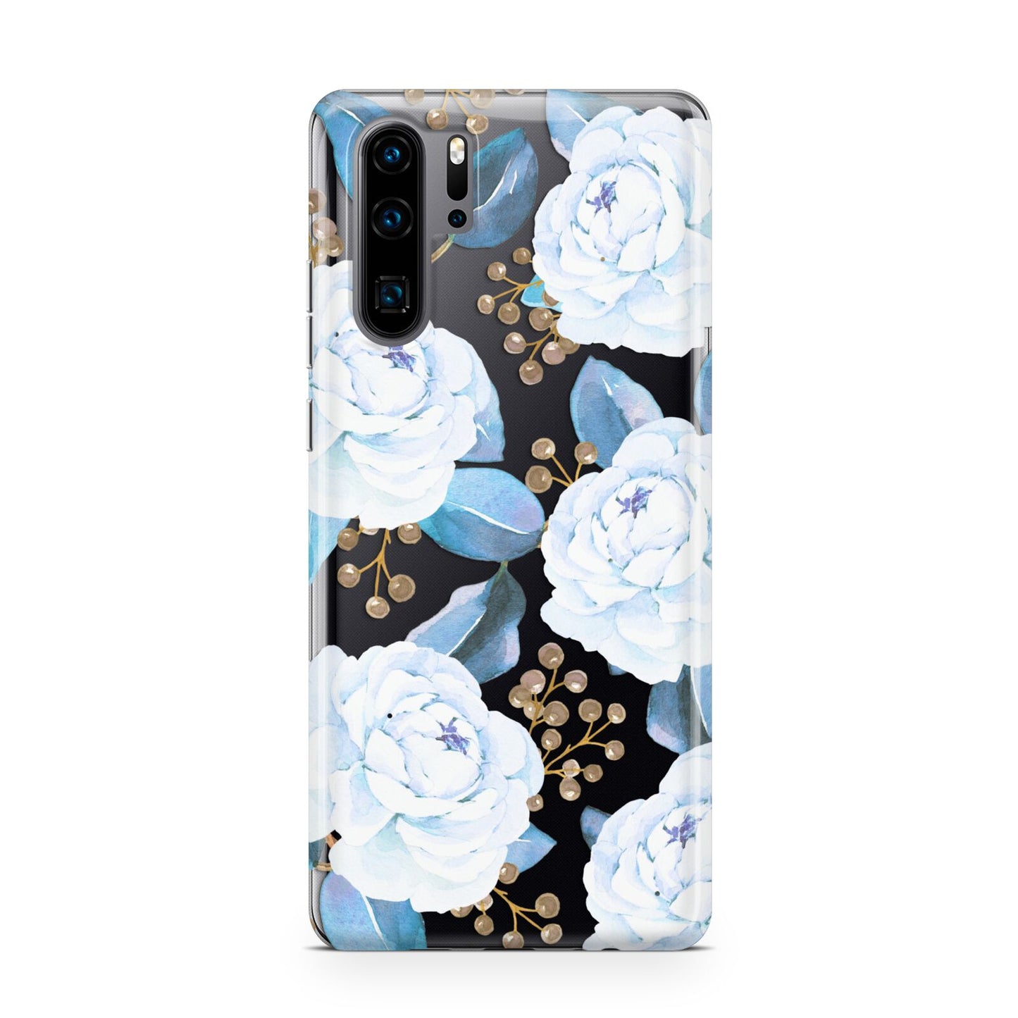 White Peonies Huawei P30 Pro Phone Case