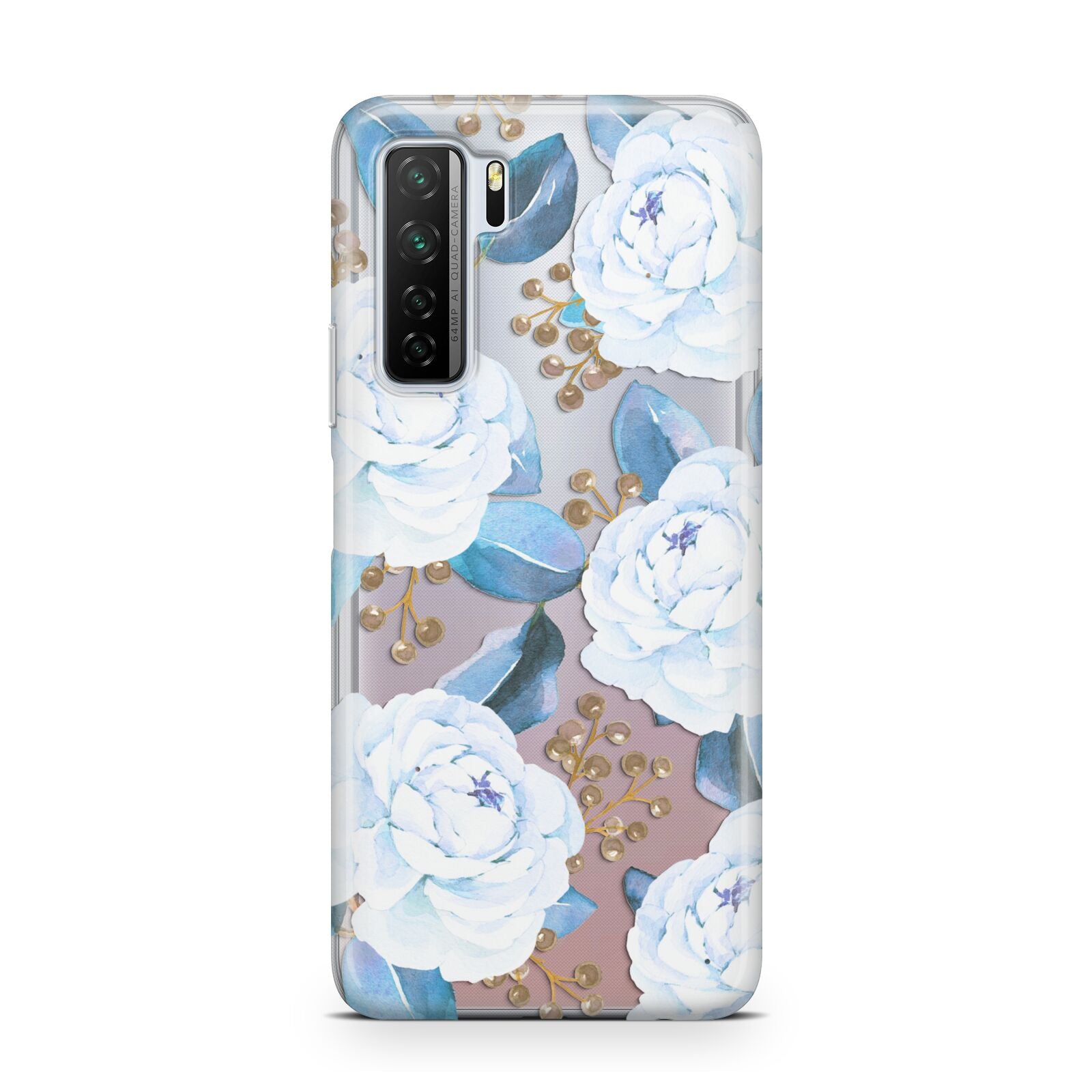 White Peonies Huawei P40 Lite 5G Phone Case