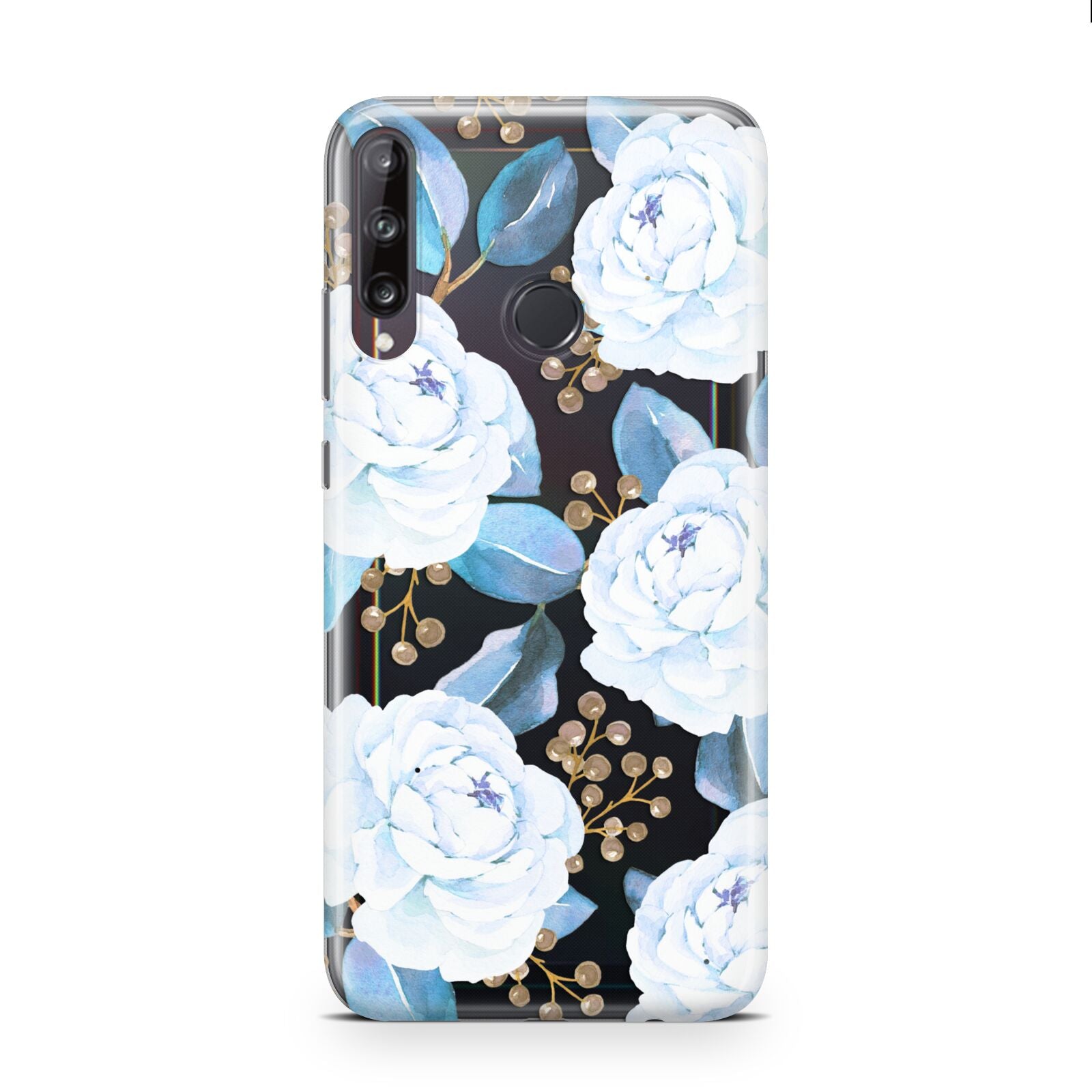 White Peonies Huawei P40 Lite E Phone Case