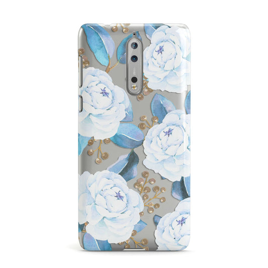 White Peonies Nokia Case