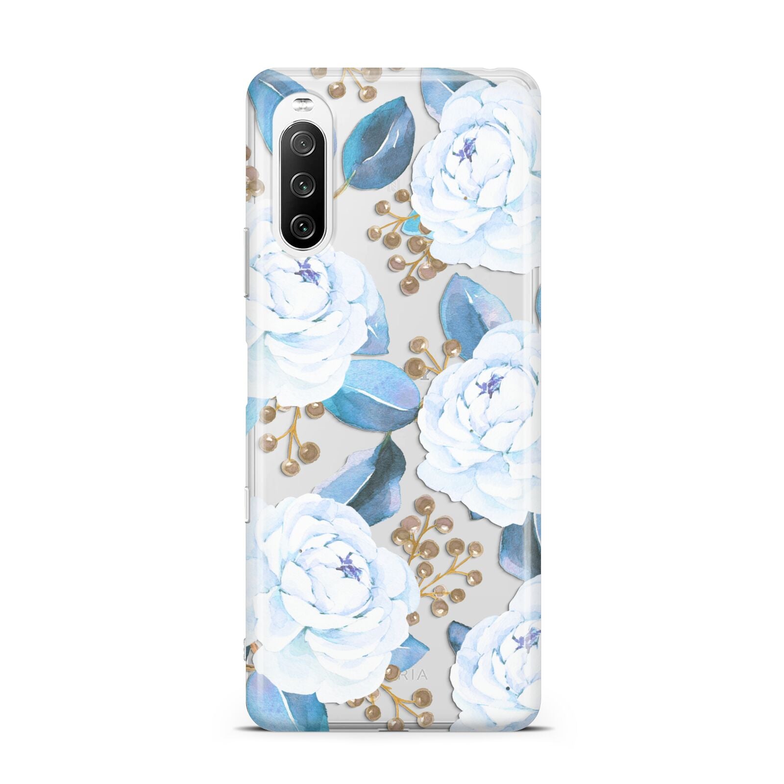 White Peonies Sony Xperia 10 III Case