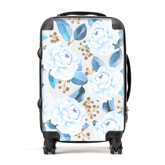 White Peonies Suitcase