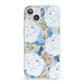 White Peonies iPhone 13 Clear Bumper Case