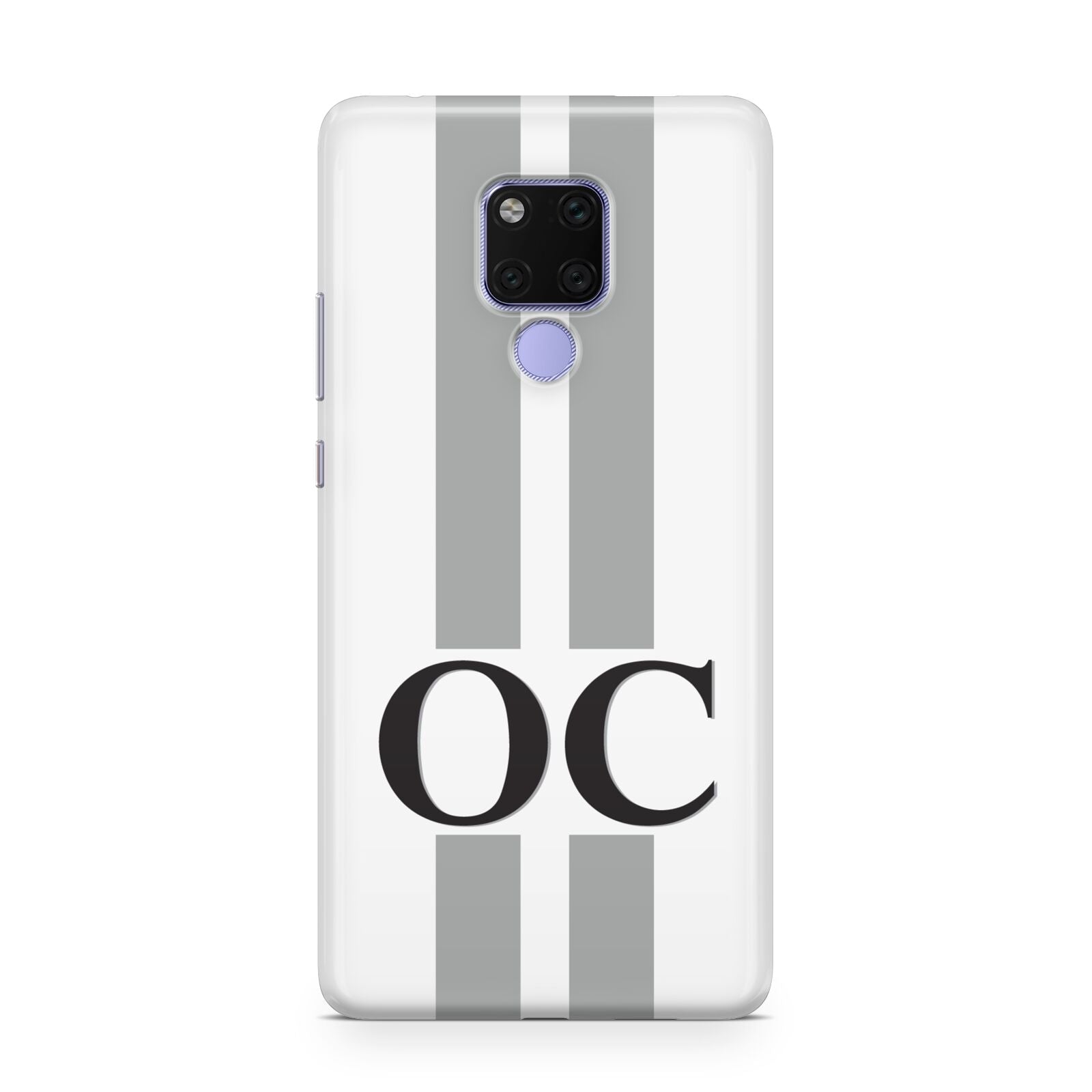 White Personalised Initials Huawei Mate 20X Phone Case