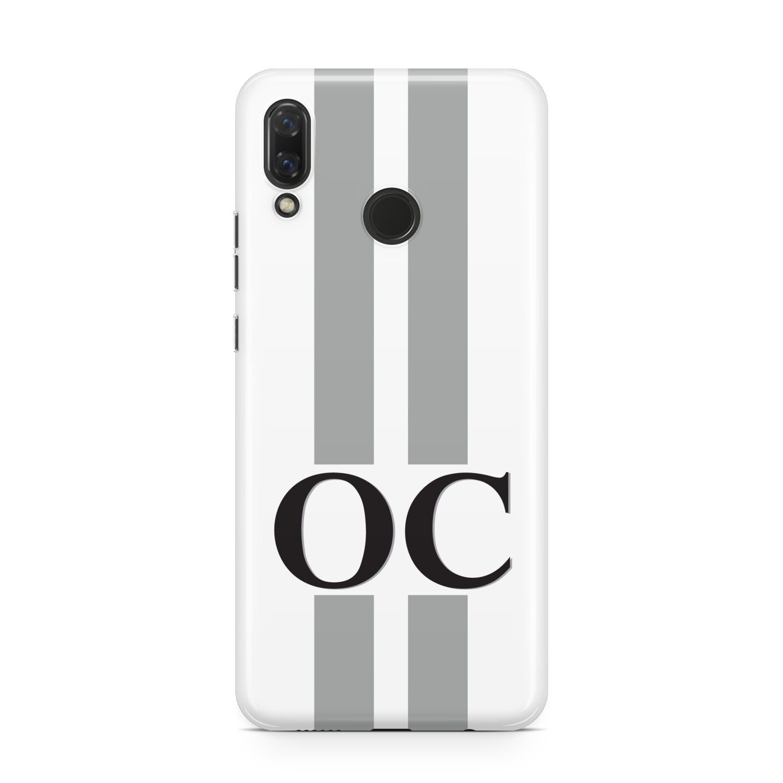White Personalised Initials Huawei Nova 3 Phone Case
