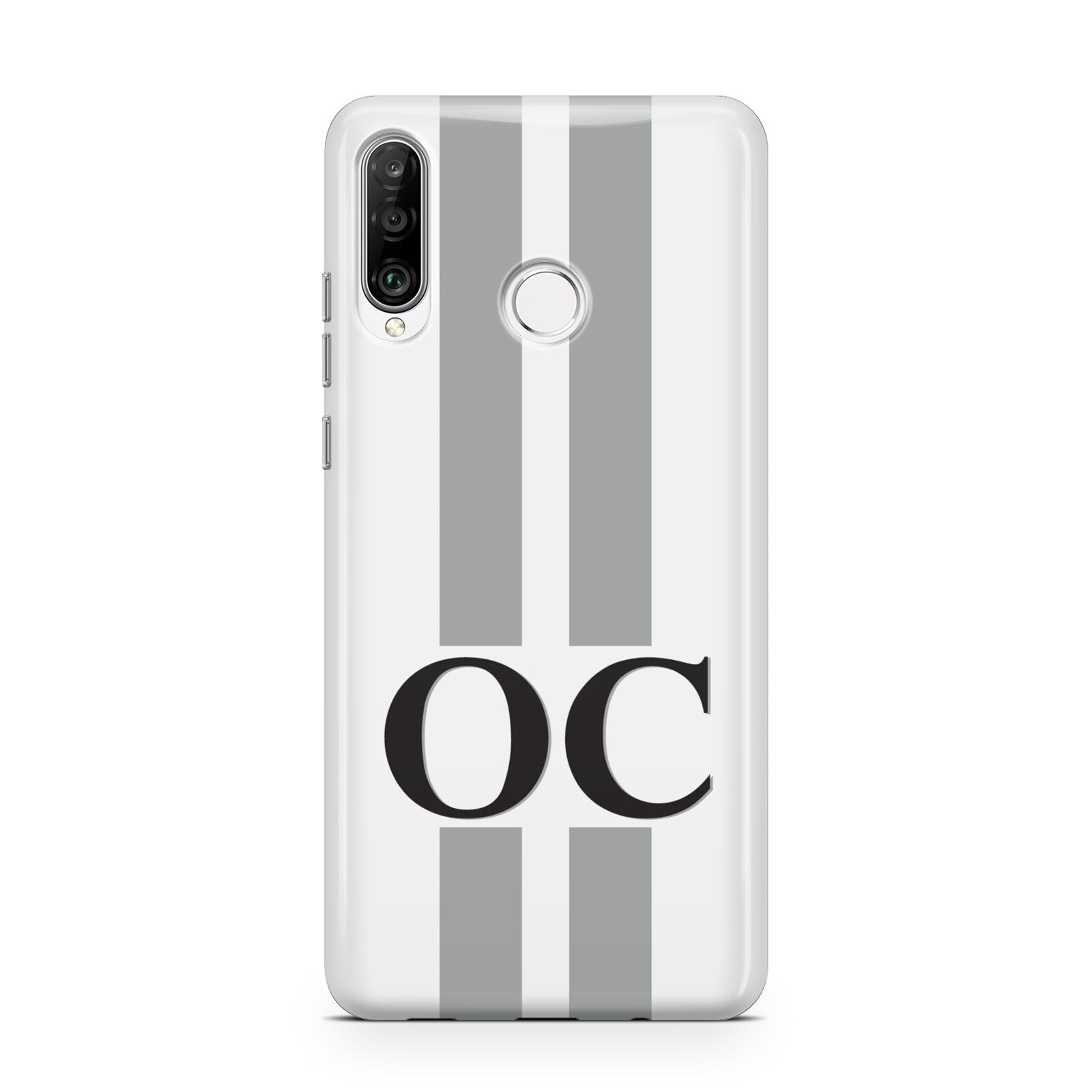 White Personalised Initials Huawei P30 Lite Phone Case