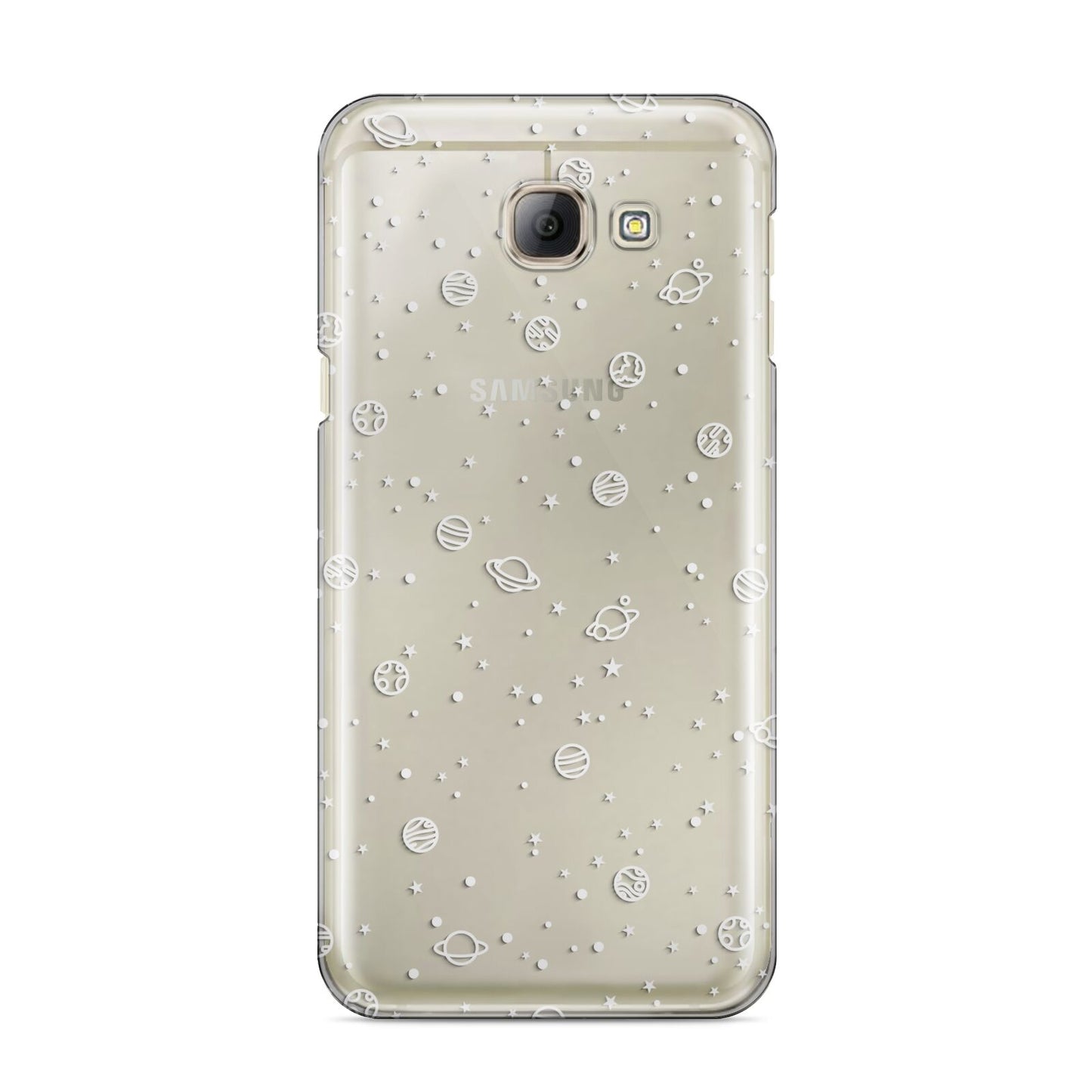 White Planets Samsung Galaxy A8 2016 Case