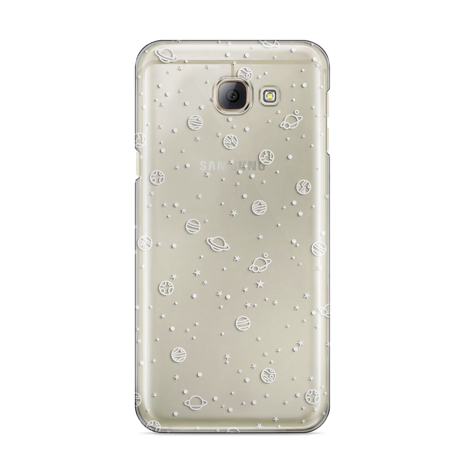 White Planets Samsung Galaxy A8 2016 Case