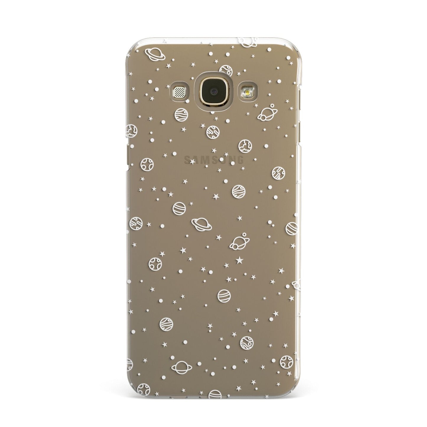 White Planets Samsung Galaxy A8 Case