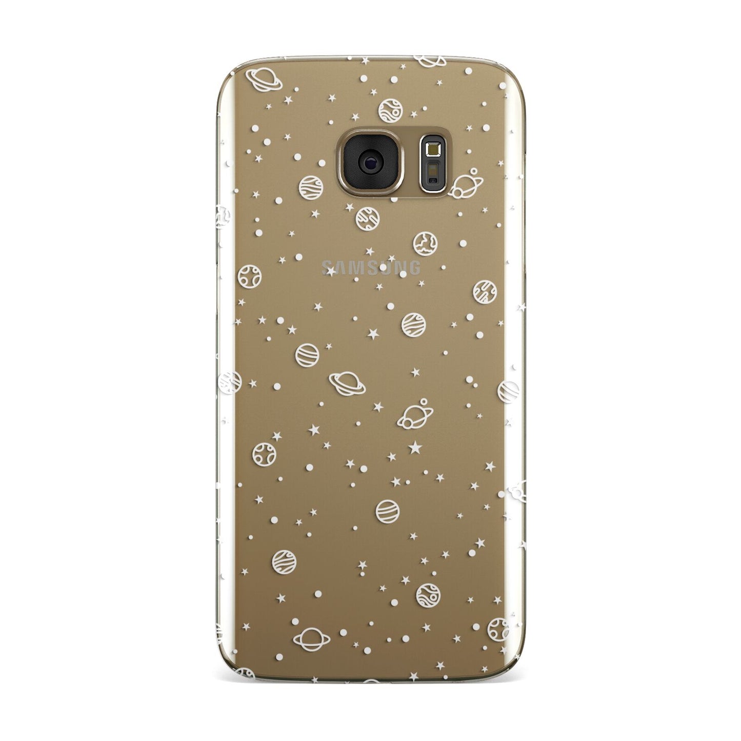 White Planets Samsung Galaxy Case